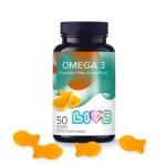 Комплекс омега кислот, Livs (Ливс) пастилки жевательные 4 г 50 шт мармеладные со вкусом апельсина