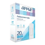 Лейкопластырь медицинский, Арма р. 25ммх72мм 20 шт на нетканной основе